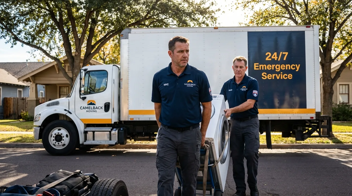 CamelBack Moving crew loading furniture in Marion, AL